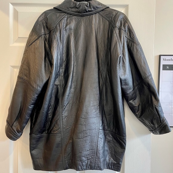 Vintage Leather Blazer/Bomber - Picture 3 of 3